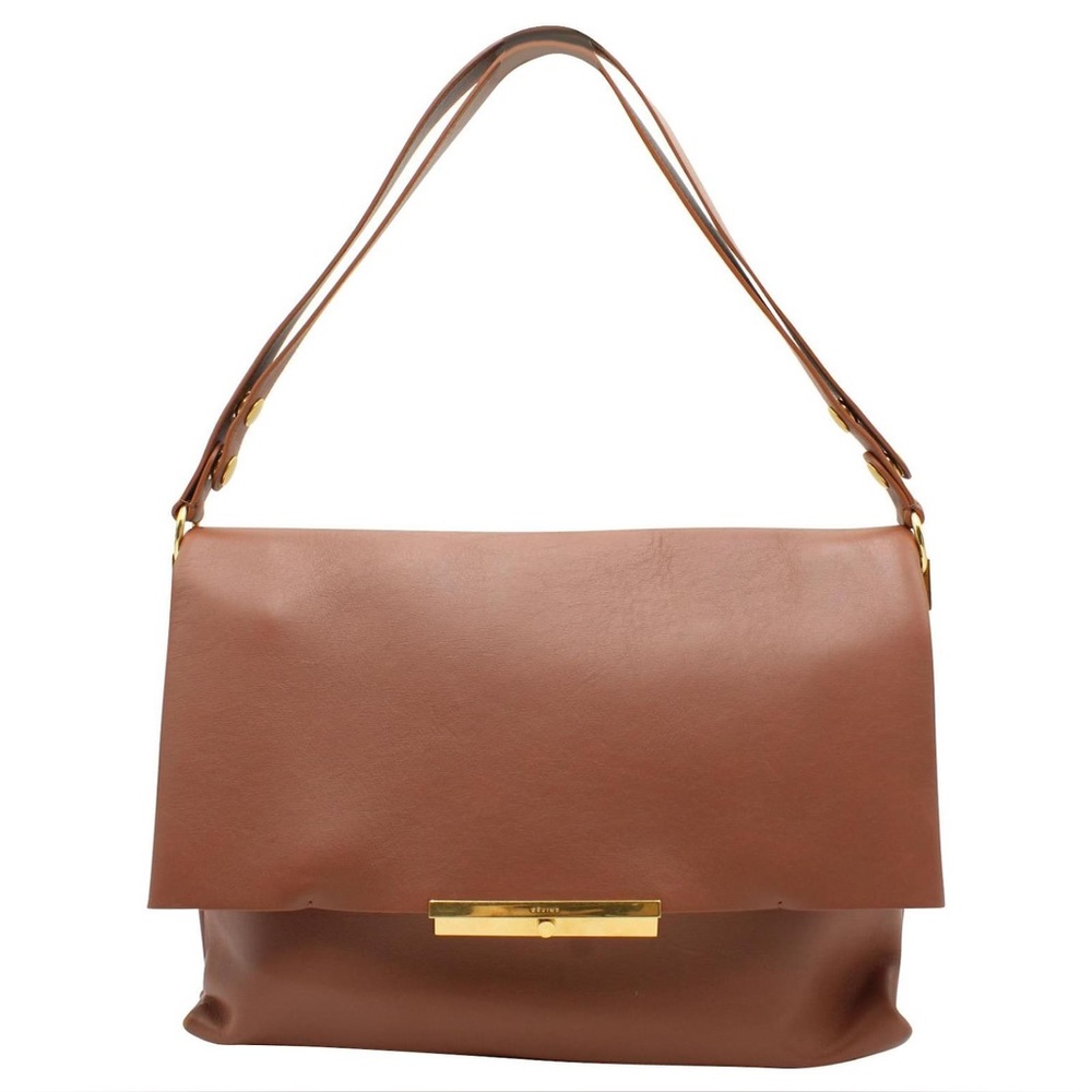 • Celine • Blade Flap Bag in Cognac Leather